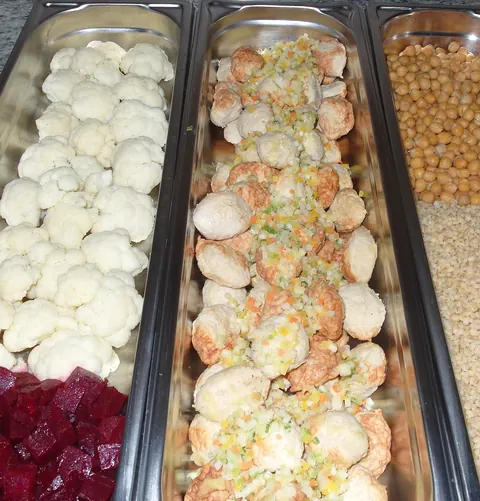 Blumenkohl, Bällchen und Reis